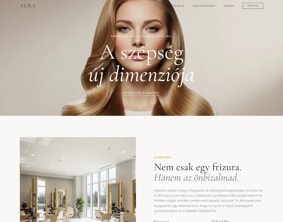 AURA - Sablon projekt referenciája - evalux.hu